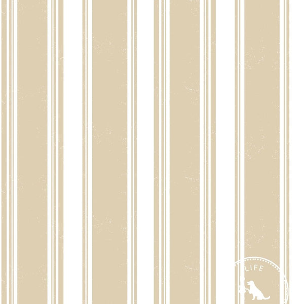 Broad Street Stripe Fabric in Natural