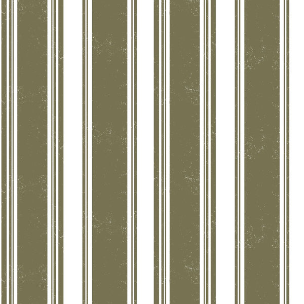 Broad Street Stripe Fabric in Olive