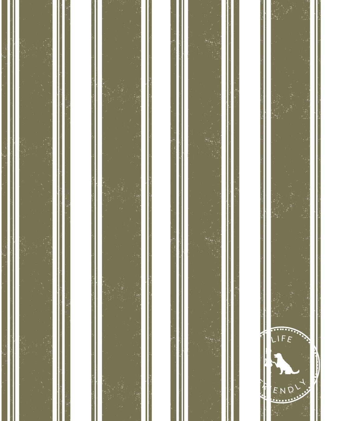 Broad Street Stripe Fabric in Olive