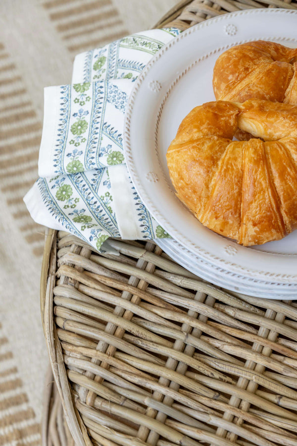 Seville Stripe Napkin in Green