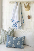 Ruthie Stripe Pillow in Blue