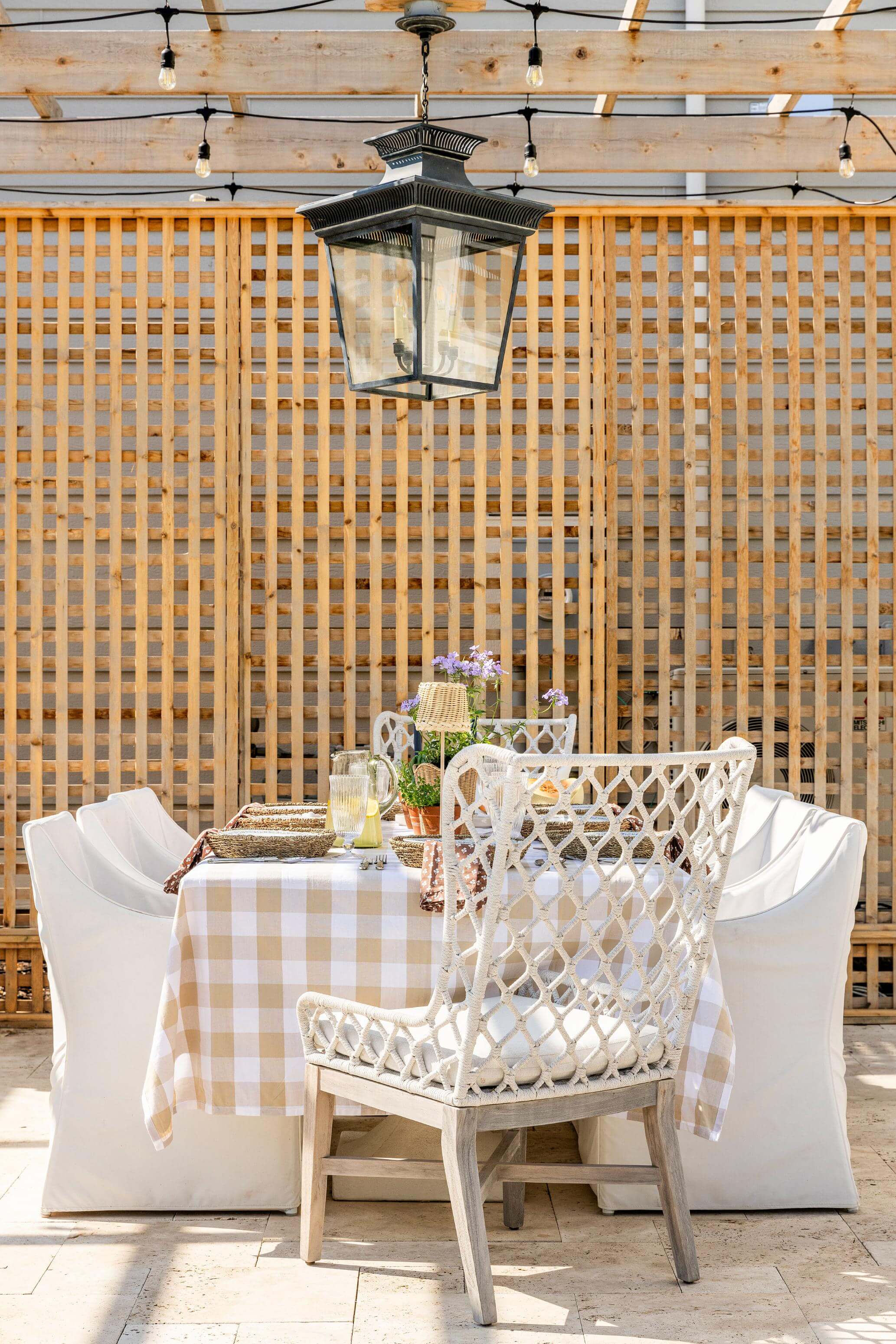 Outdoor slipcovered dining chairs sales