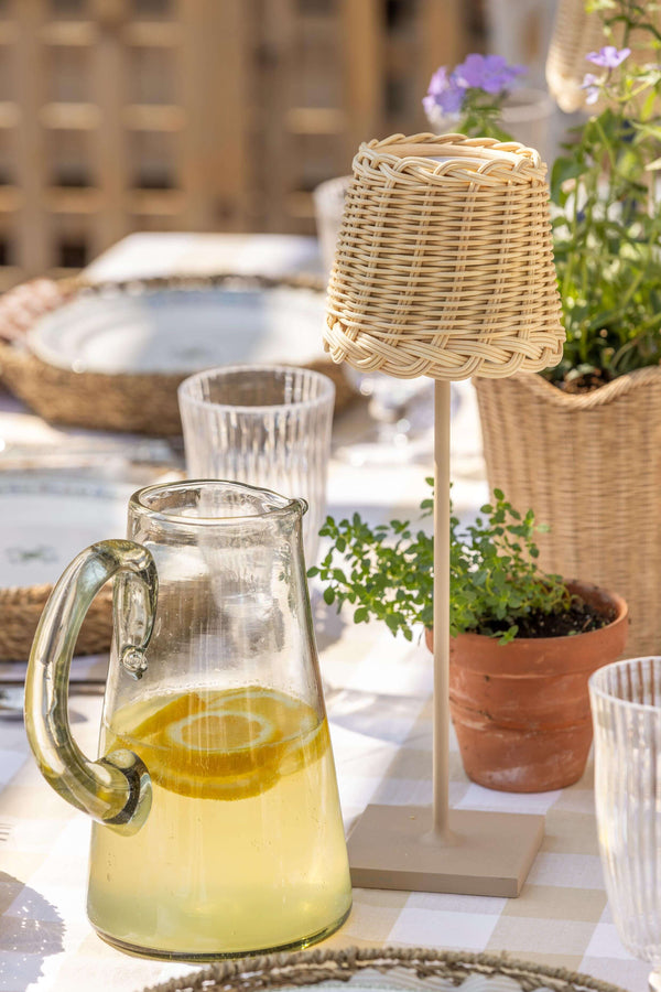 Harvey Handblown Glass Pitcher