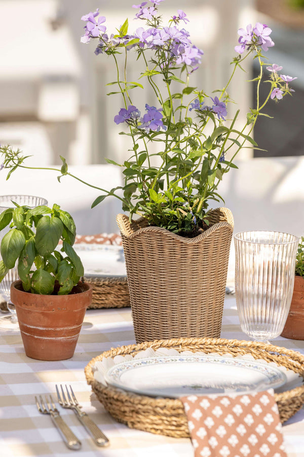 Scalloped Basket Planter