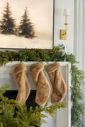 Camel Faux Fur Stocking