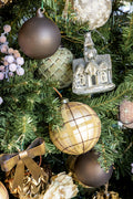 Olive Pintuck Ornament