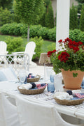 Navy  Knotted Napkin Ring Set of 4