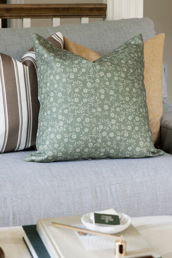 Broad Street Stripe Pillow in Latte