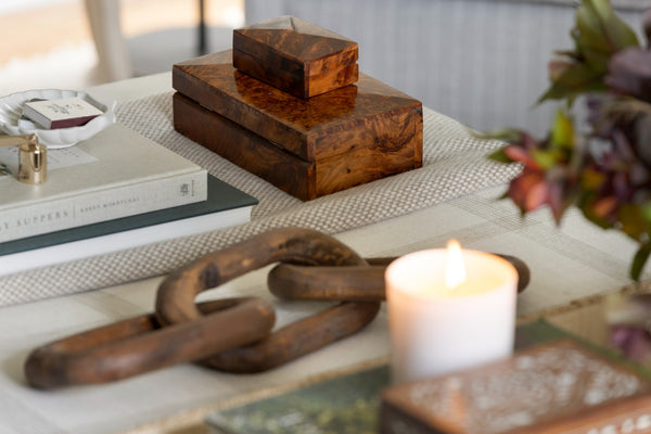 Small Dark Burlwood Box