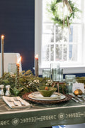 Ribbed Taper 10" Candle in Moss