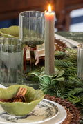 Ribbed Taper 10" Candle in Moss