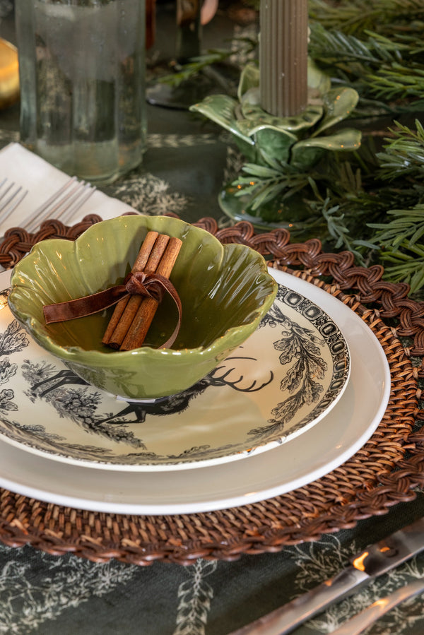 Evergreen Petal Bowl
