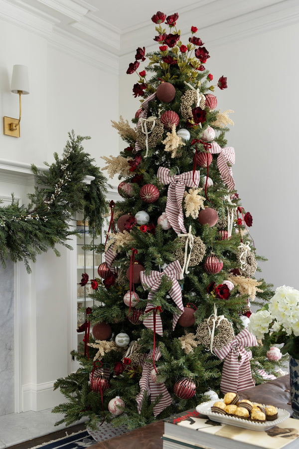 Holly Stripe Bow