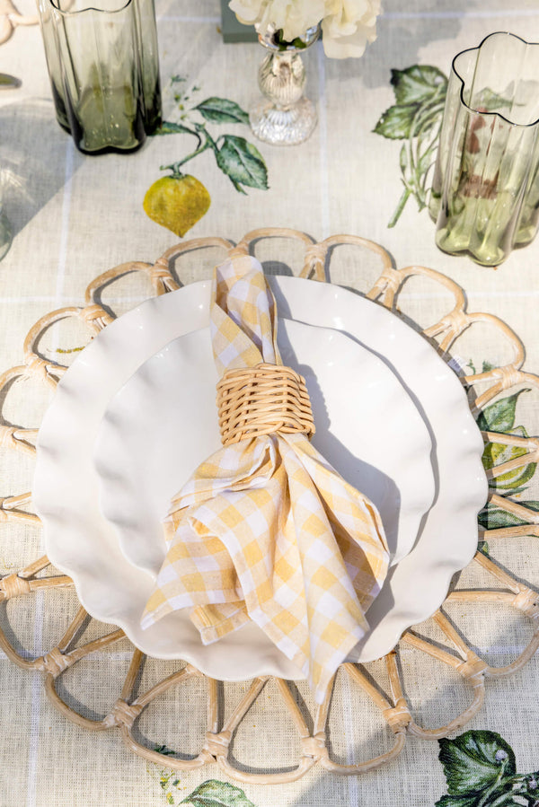 Rattan Napkin Ring- Set of 4