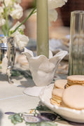 Palmetto Taper Candle Holder - White