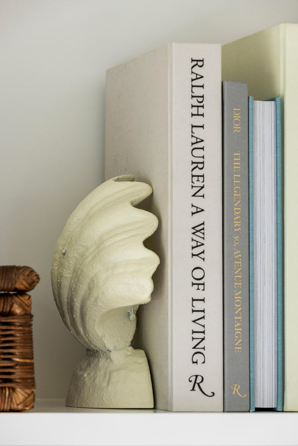Ivory Shell Bookends
