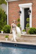 Pool Float - Sage Stripe