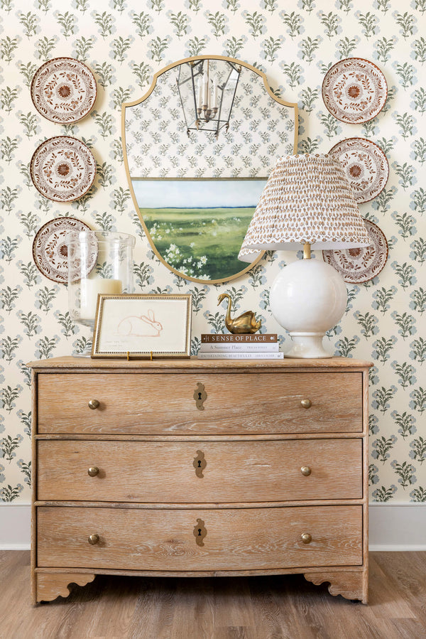 Bunny Rabbit Art in Beige