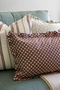 Chandler Ruffled Floral Lumbar Pillow