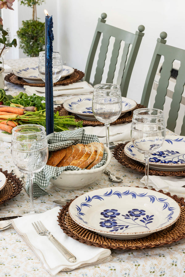 Indigo Floral Dinner Plate
