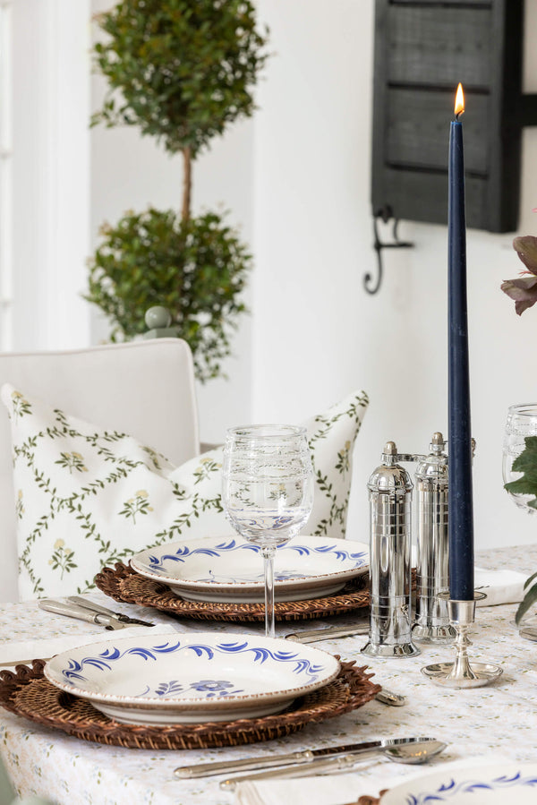 Garden Trellis Pillow in Natural