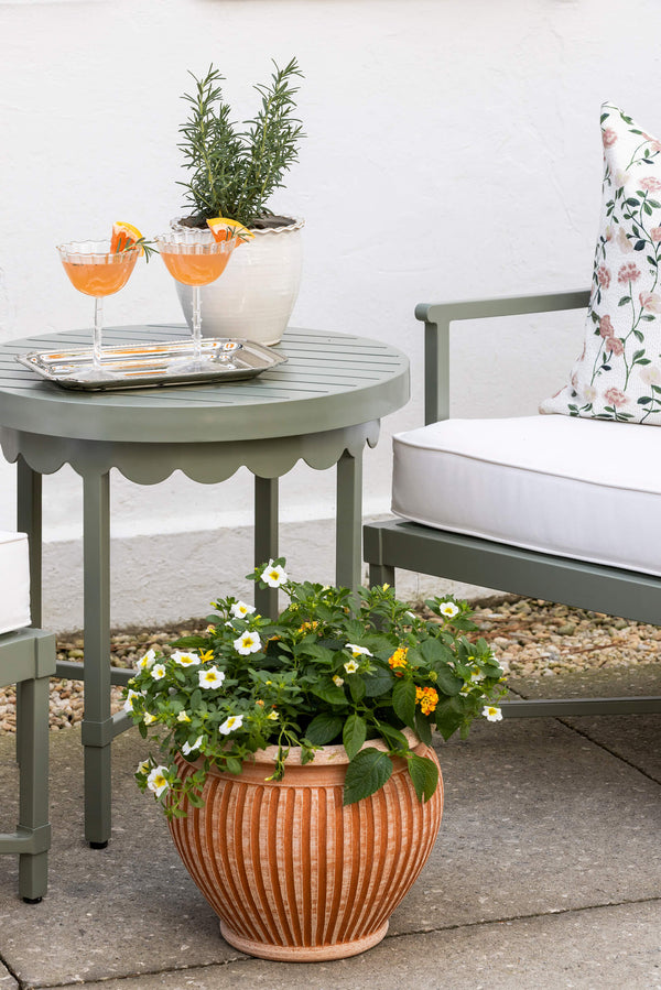 Riviera Side Table in Sage