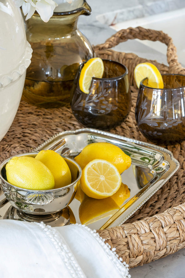 Forma Etched Drinking Glass