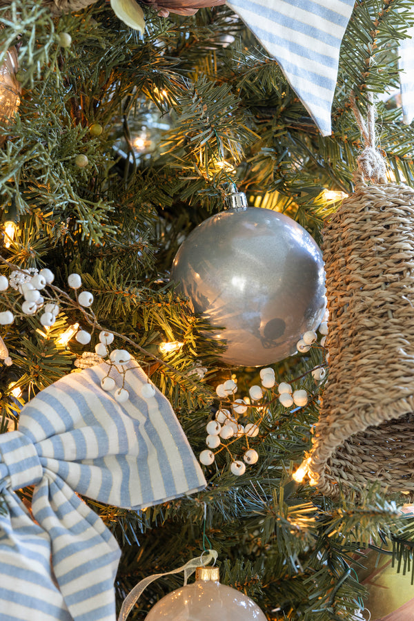 Gray Frosted Ornament