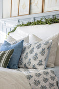 Magnolia Sham in Light Blue