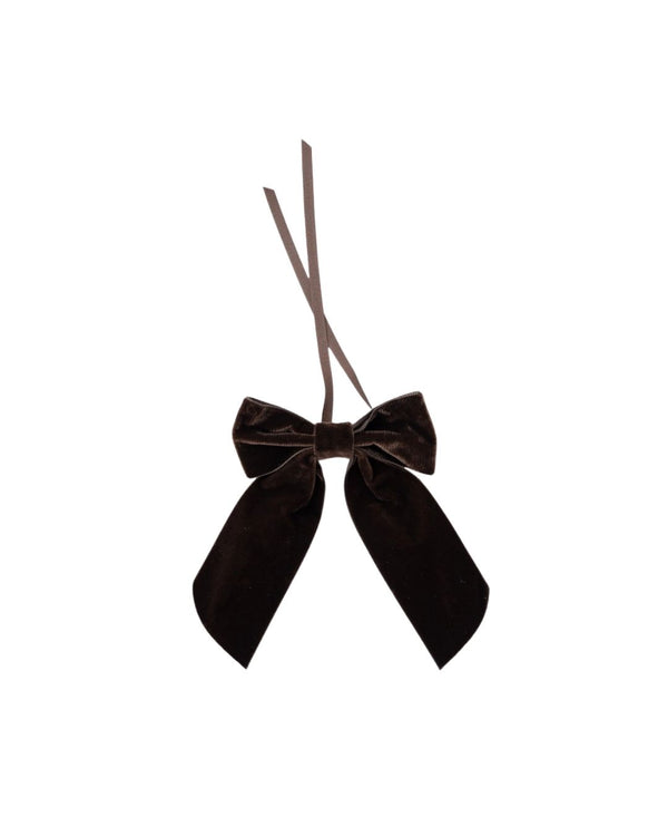 Brown Velvet Napkin Bow