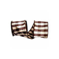 Brown Gingham Ribbon