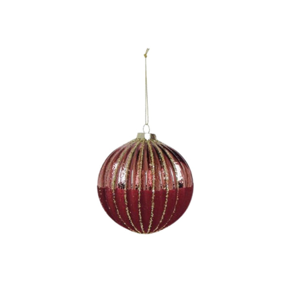 Burgundy Ball Ornament