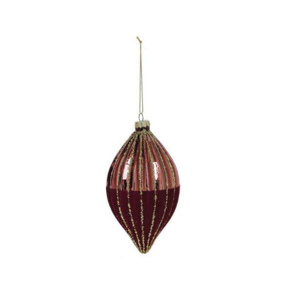 Burgundy Finial Ornament