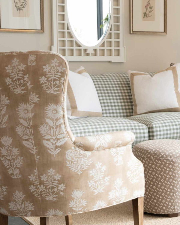 Sand Wildflower Floral Fabric