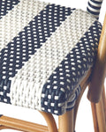 Cabana Stripe Counter Stool in Navy