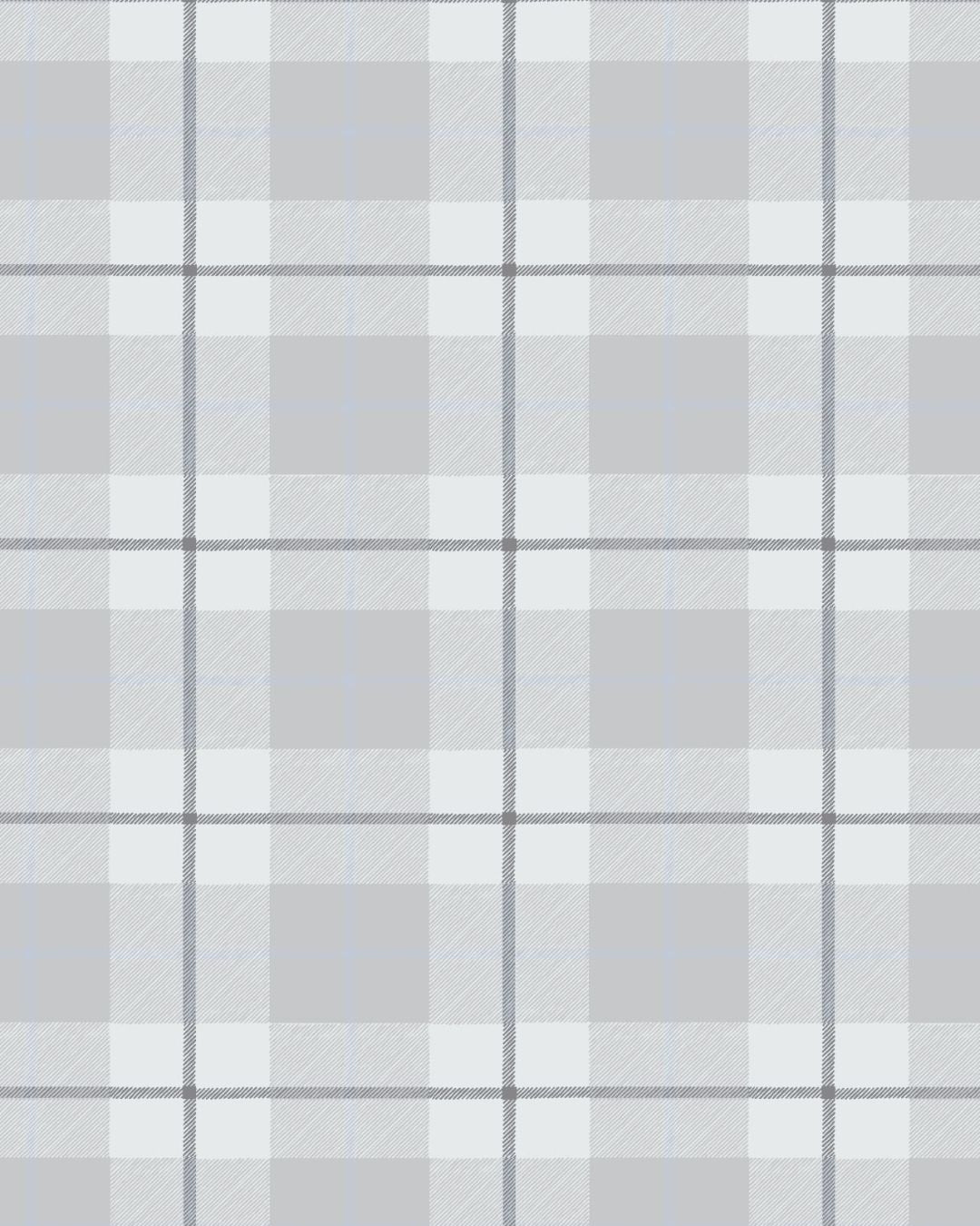 Camden Plaid Fabric in Grey