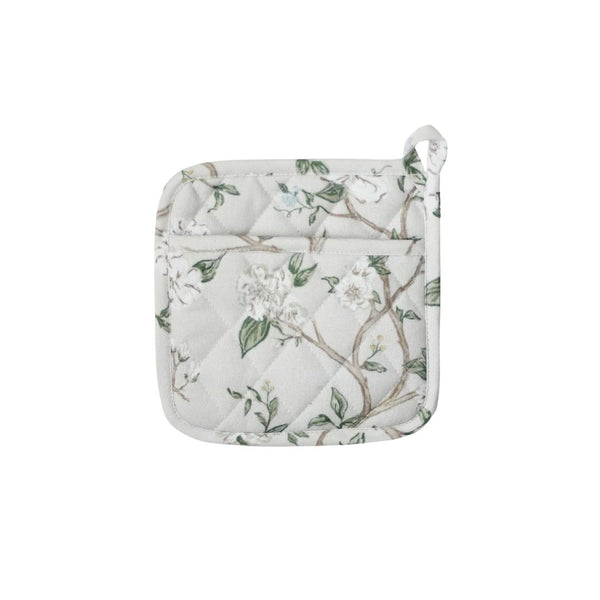 Camellia Pot Holders, Pair