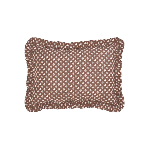 Chandler Ruffled Floral Lumbar Pillow