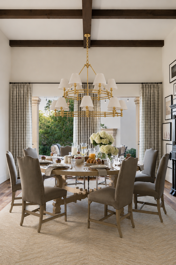 Michaela 15-Light Chandelier in Brass