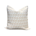 Chelsea Block Print Pillow in Natural