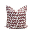 Chelsea Block Print Pillow in Rose