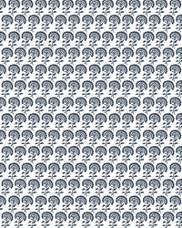 Chelsea Block Print Fabric in Navy