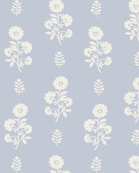 Chloe Floral Fabric in Light Blue