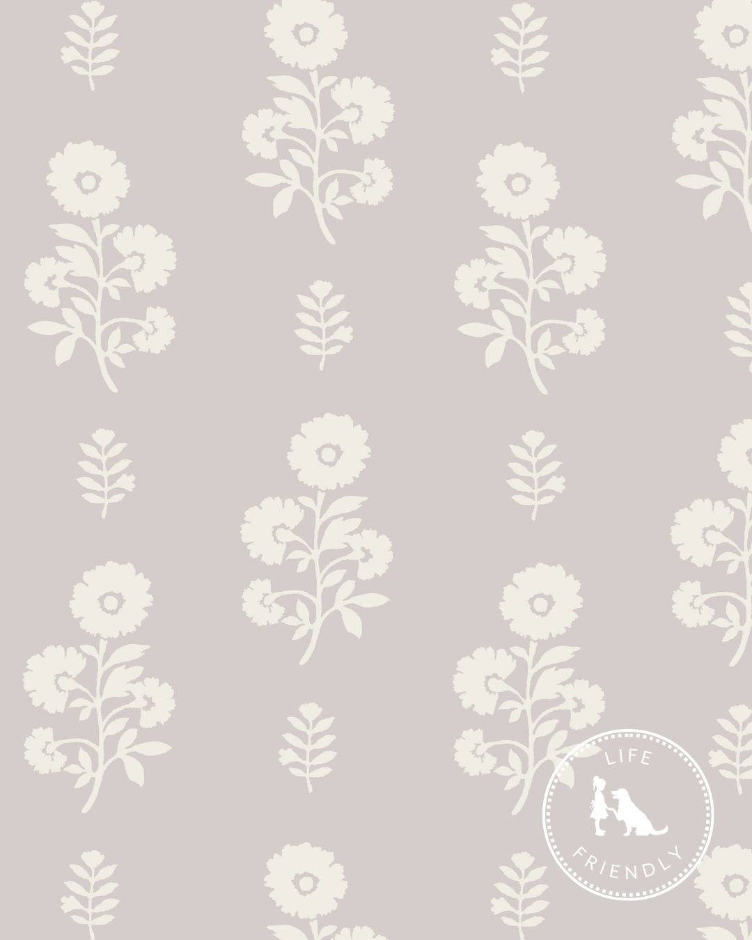 Chloe Floral Fabric in Lilac