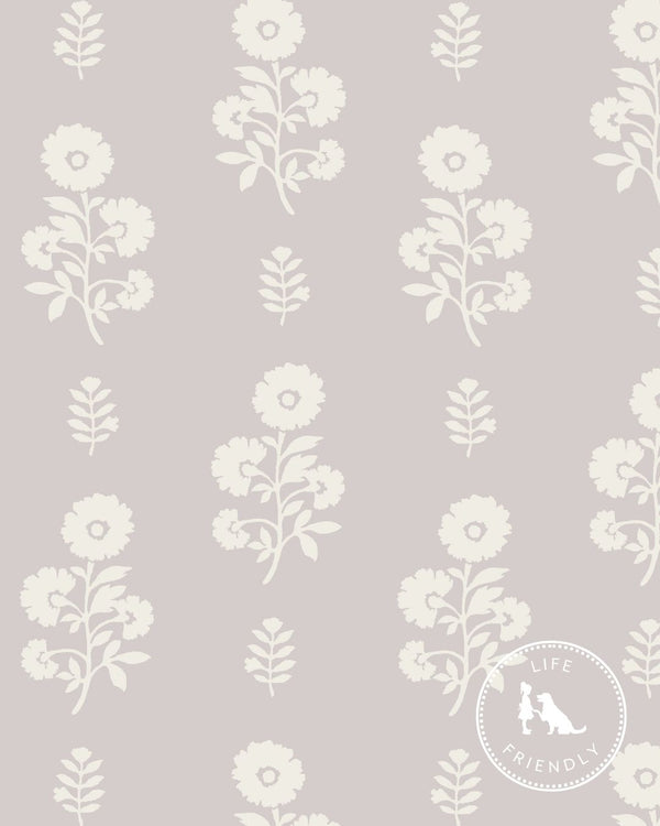 Chloe Floral Fabric in Lilac