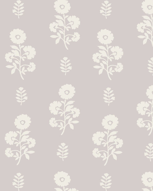 Chloe Floral Fabric in Lilac