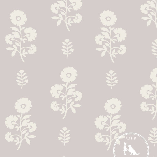 Chloe Floral Fabric in Lilac