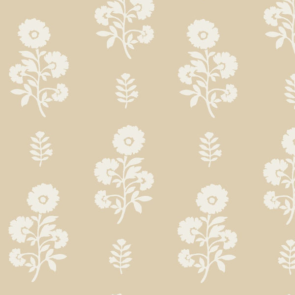 Chloe Floral Fabric in Natural
