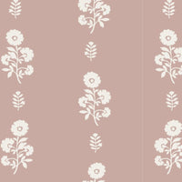 Chloe Floral Fabric in Dusty Pink