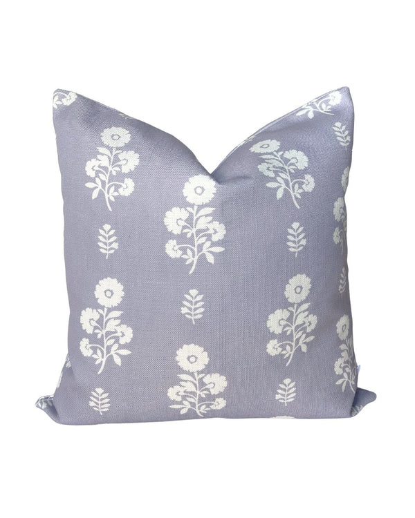 Chloe Floral Pillow in Lilac
